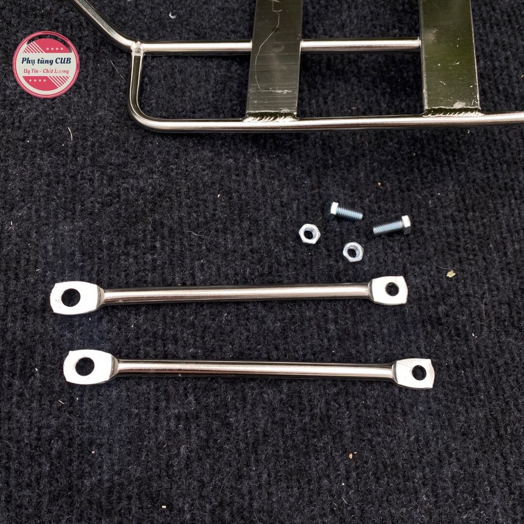 Baga giữa đuôi heo xe cub và dream bằng inox