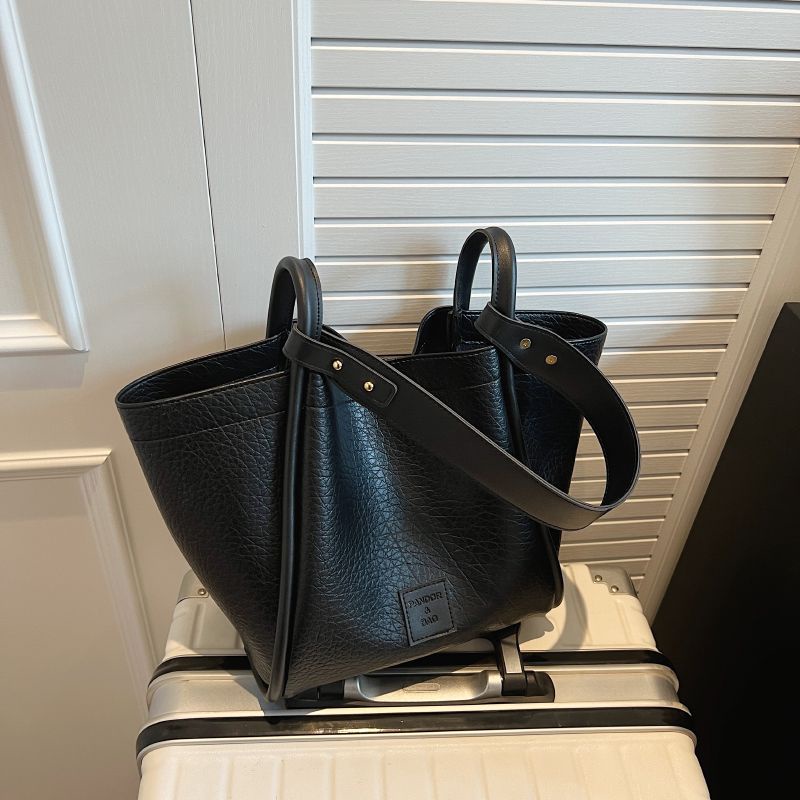 Niche Túi Xách Da pu Cỡ Lớn Phong Cách retro 2023 Cho Nữ