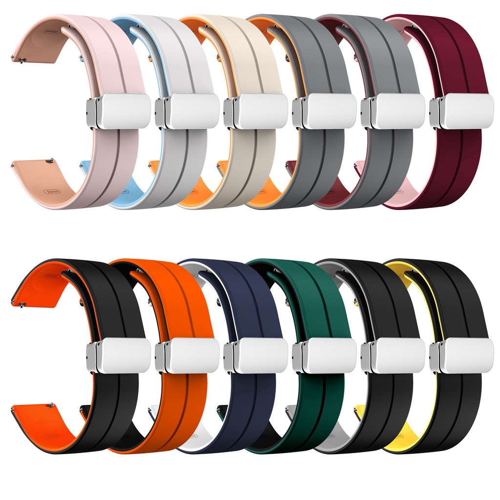 Dây Đeo silicone 20mm 22mm Cho Đồng Hồ Thông Minh samsung galaxy watch 6 / 5 / 4 / 3 galaxy gear 3