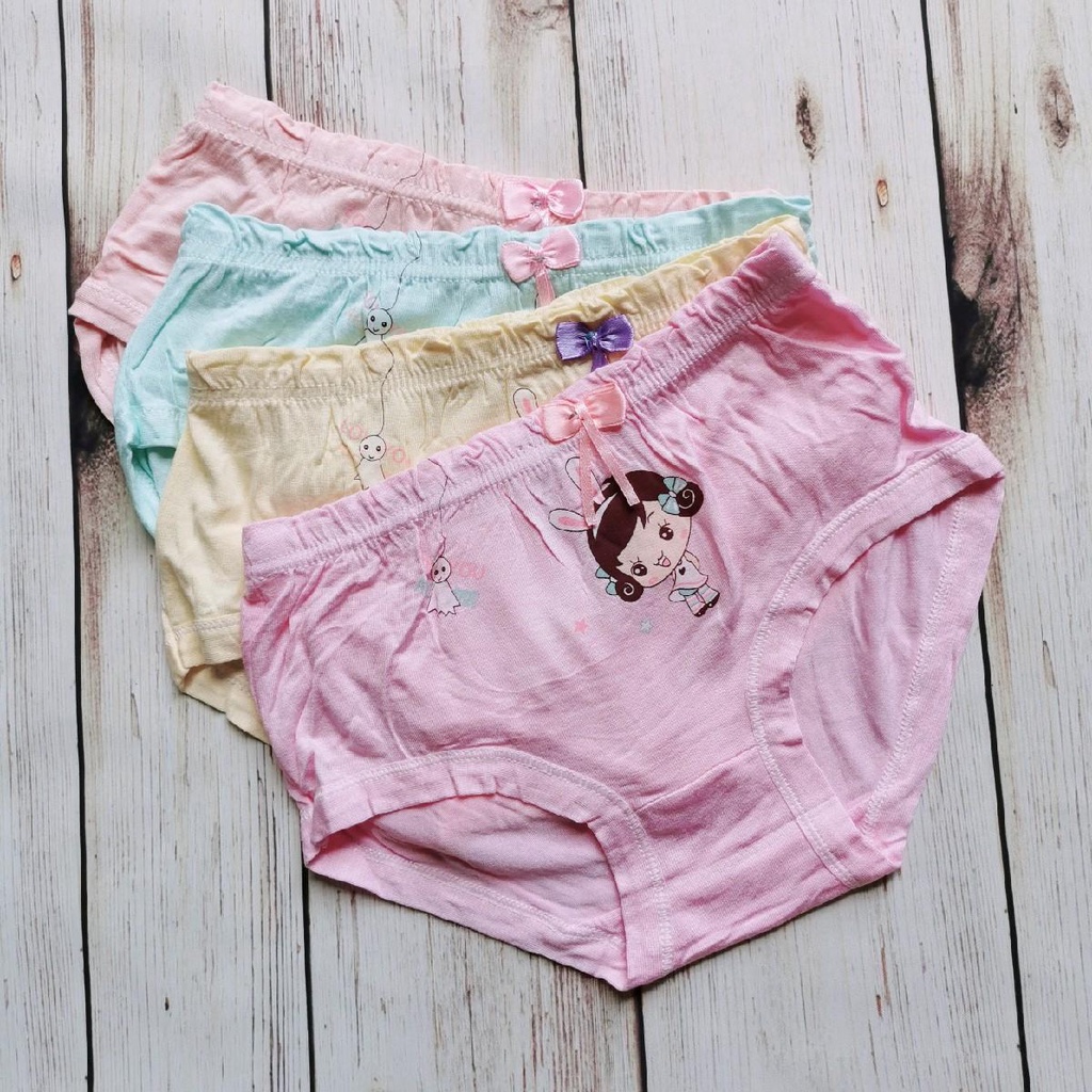 Combo 5 Quần chip tam giác cho bé gái cotton thun lạnh