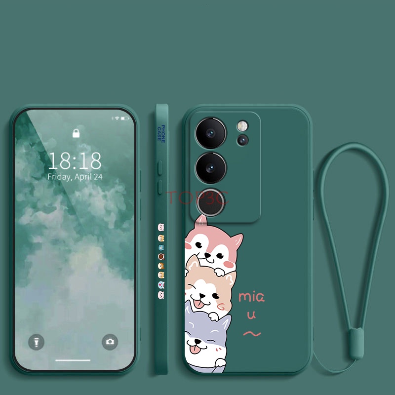 Ốp lưng vivo v29 5g / v29e 5g / v23 5g / v23e / v25 / v25e / v27 5g / V27E Ốp Điện Thoại In Hình Chú Chó Ngộ Nghĩnh Đáng Yêu Cho GG