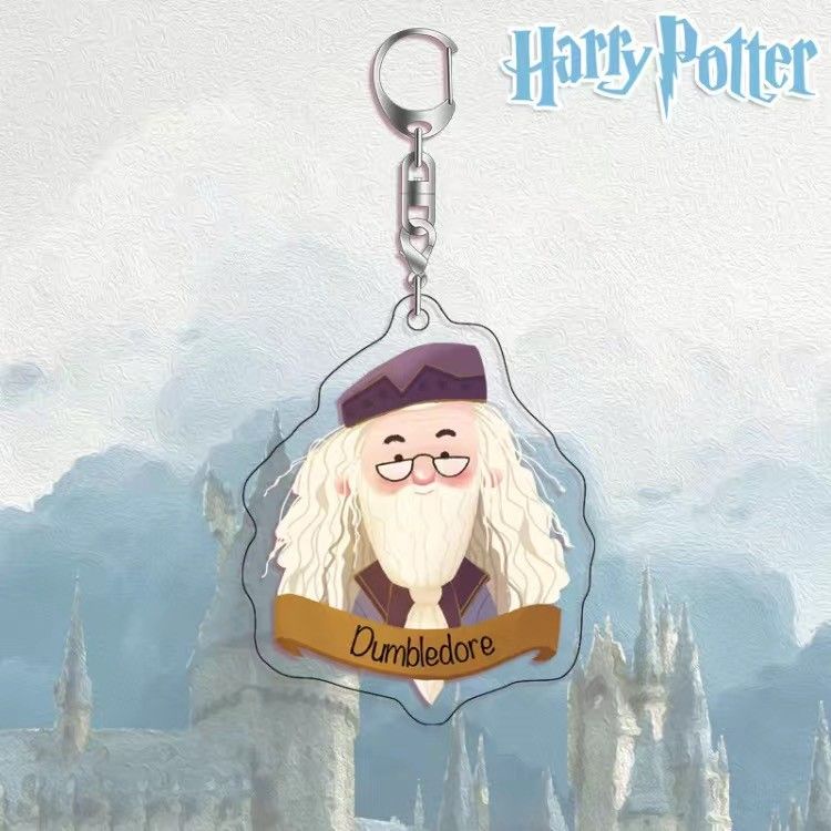 Harry potter Móc Khóa Hai Mặt Bằng acrylic Hình Nhân Vật Hoạt Hình Trong harry potter