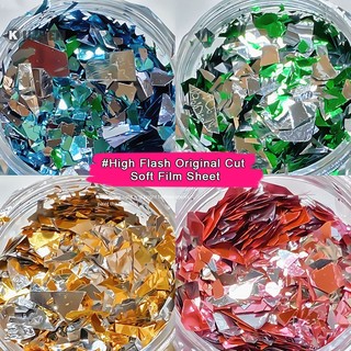 1 hộp phụ kiện trang trí móng tay nghệ thuật hai màu lấp lánh diy