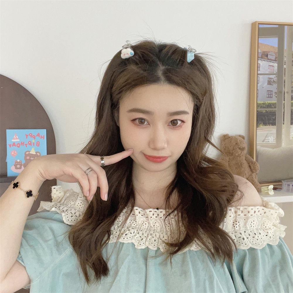 1 Kẹp Tóc Hình Đám Mây / Ngôi Sao / Đám Mây Dễ Thương Xinh Xắn Cho Bé Gái