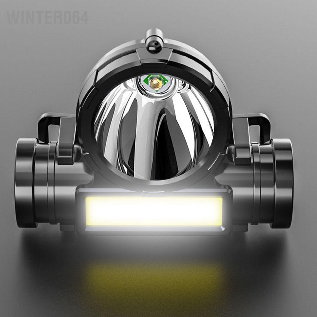 Đèn pha ngoài trời IPX4 pin sạc USB siêu sáng chống nước để chạy xe đạp Winter064