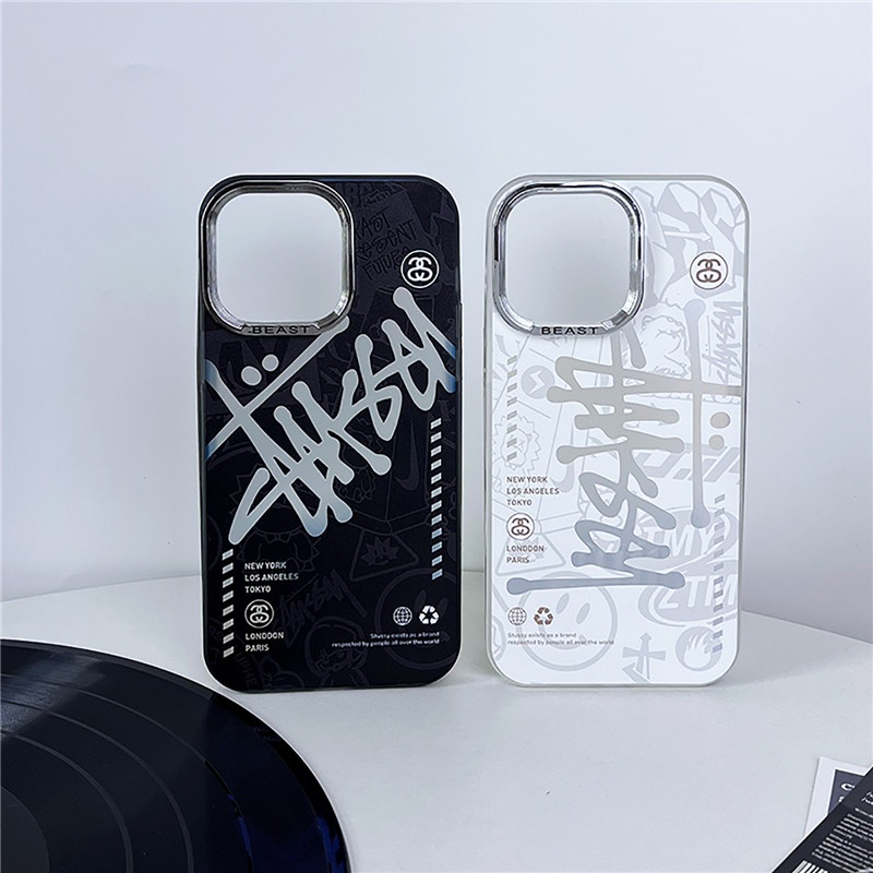 Ốp Điện Thoại Màu laser Mạ Điện 3 Trong 1 Cho iphone15 15pro 15promax 14 14pro 14promax 13 13pro 13promax 12 12p 12pm 11