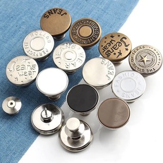 Simple thắt lưng / khóa cài quần jean bằng kim loại bền bỉ / có thể điều chỉnh / tháo rời diy