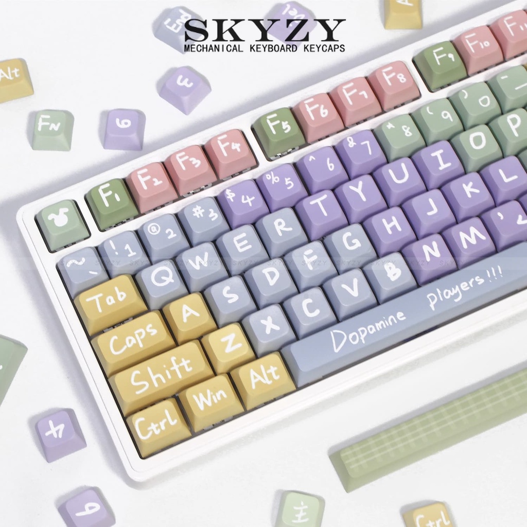 Dopamine Keycaps XDA Profile Màu Sắc PBT DYE SUB Bàn Phím Cơ Keycap