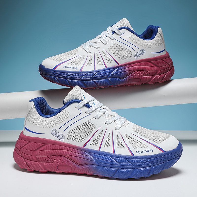 Running shoes Giày đôi Giày chạy marathon đường dài Giày thể thao giảm xóc nam và nữ Size 36-45