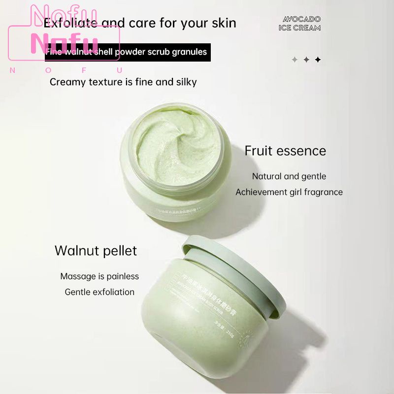 NOFU Kem tẩy tế bào chết bơ Kem tẩy tế bào chết nhẹ Kem tẩy tế bào chết làm sạch sâu Kem tẩy tế bào chết kiểm soát dầu