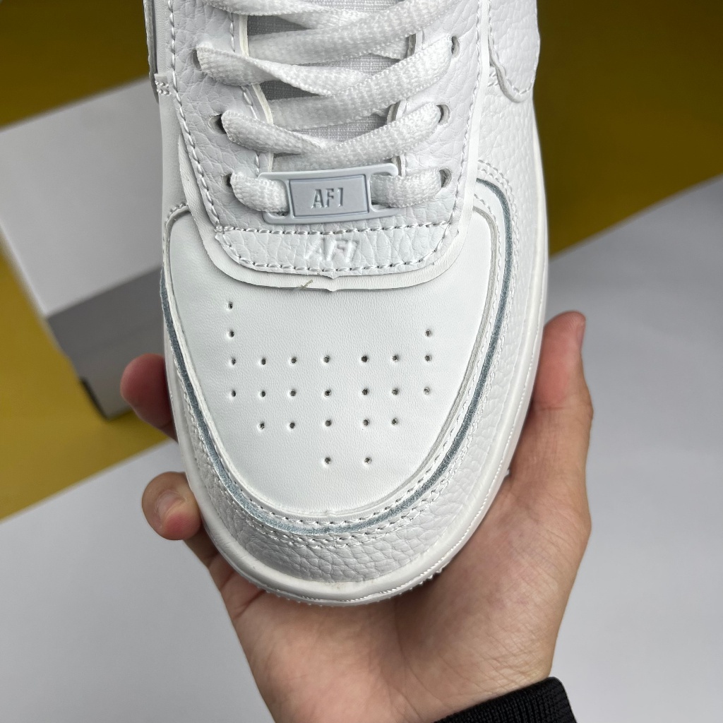 Giày AF1 Shadow Triple White, AF1 Shadow Trắng Full - Than.Shoes