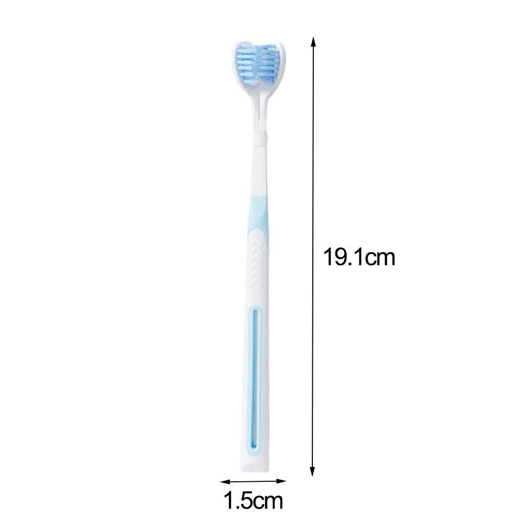 Bàn Chải Đánh Răng 3 Mặt Chăm Sóc Răng Miệng Làm Sạch Sâu Đa Hướng Thoải Mái Khi Đi Du Lịch Dành Cho Người Lớn