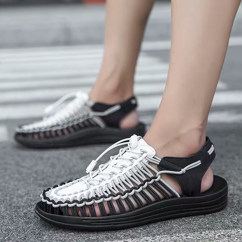 Giày Sandal Thể Thao Mùa Hè 2022 Đế Dày Dệt Tay Thoáng Khí Phong Cách Hàn Quốc Hợp Thời Trang