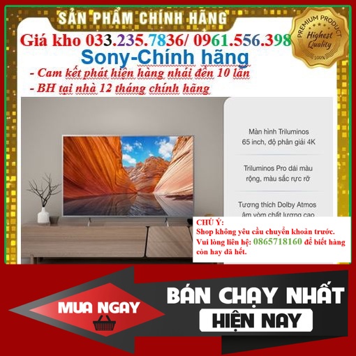 *sale* Smart Tivi Sony 65 Inch 4K XR-65X95J &lt; Chính hãng BH:24 tháng tại nhà toàn quốc&gt; - Mới 100%