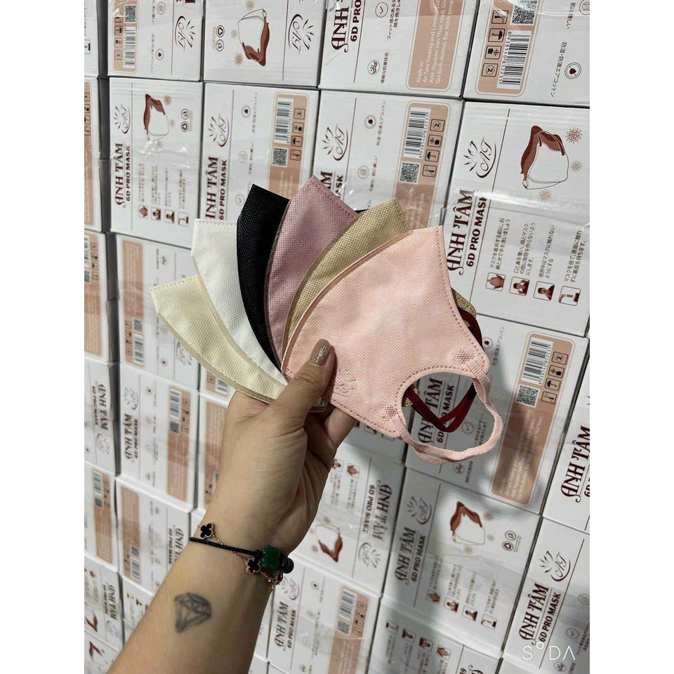 FACE MASK. STORE Thùng 50 Chiếc Khẩu Trang 6D Anh Tâm Kháng Khuẩn, Chống Tia UV