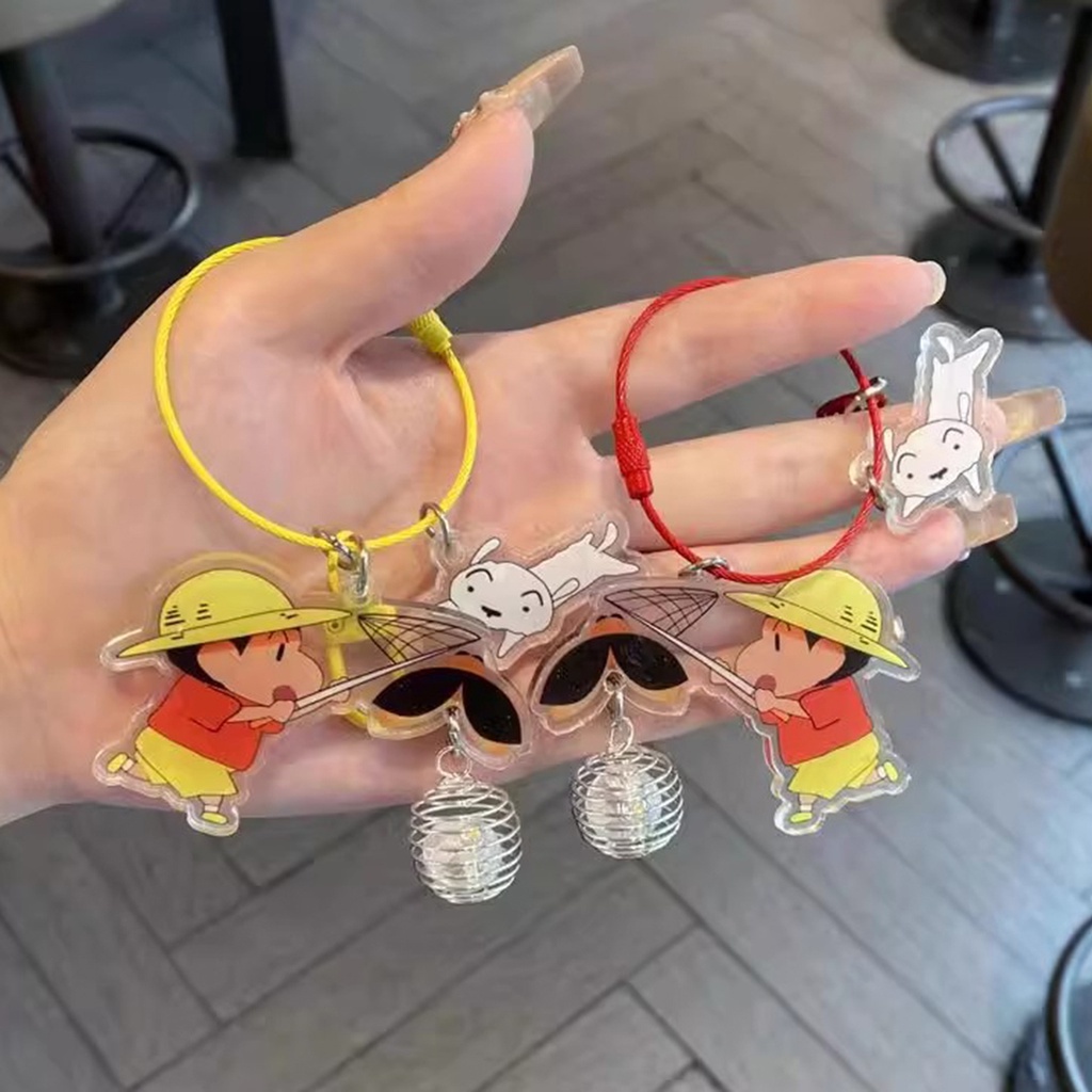 🔥Sẵn Sàng🔥Hoạt Hình Móc Khóa Hình Cậu Bé Bút Chì shin chan Phát Quang Độc Đáo