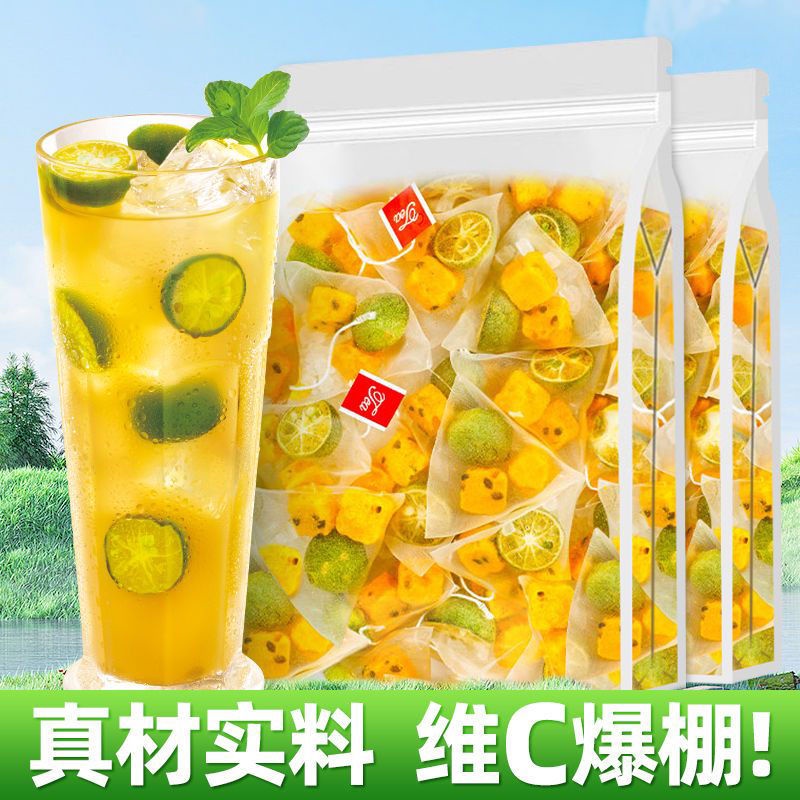 Trà chanh dây quất chanh chanh gói nhỏ độc lập Trà trái cây quất lạnh Trà trái cây