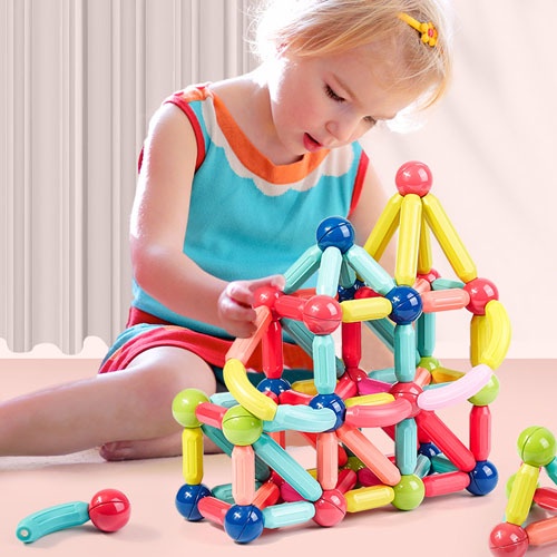 Bộ Đồ Chơi Xếp Hình Nam Châm Giáo Dục Sớm Cho Bé