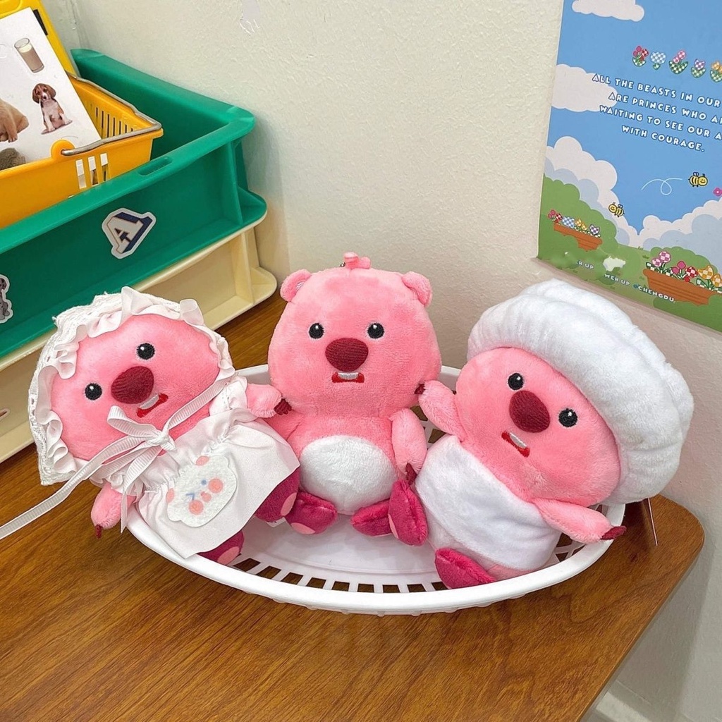 Móc Khóa Hình Thú Nhồi Bông Dễ Thương