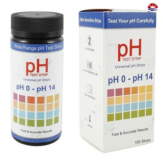 Bộ 100 giấy kiểm tra độ ph từ đất sét 0-14 ph tiện dụng