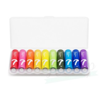 Hộp 10 viên pin tiểu xiaomi rainbow aa / aaa - pin tiểu rainbow số 5 aa, số 7 aaa chính hãng- hshop