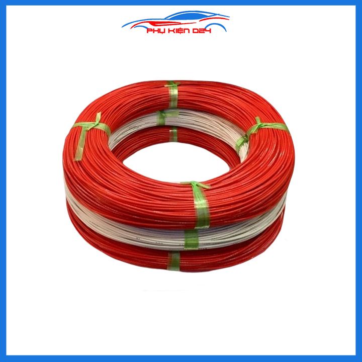 5 mét dây điện nhật lõi đồng 0.3mm, 0.5mm, 0.85mm, 1.25mm, 2mm chuyên dụng cho ô tô