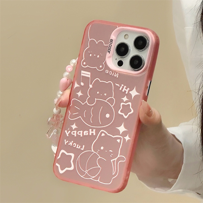 Play Ốp Điện Thoại In Hình Mèo Cho iphone15 / 14promax / 13 / 12 / 11 / xr / xs / x / xsmax / 7 / 8plus/HX-1
