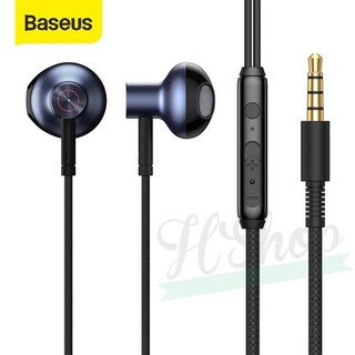 Tai nghe nhét tai baseus h19 âm thanh nổi 6d và mic cho điện thoại xiaomi có dây 3.5mm-hshop365 2 3