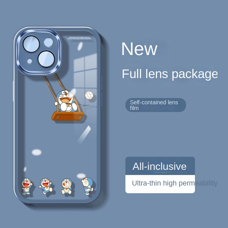 Doraemon Ốp Điện Thoại Trong Suốt In Hình Doremon Cho Iphone 14 15