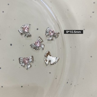 Charm Bạc Đá Pha Lê Hồng Pastel