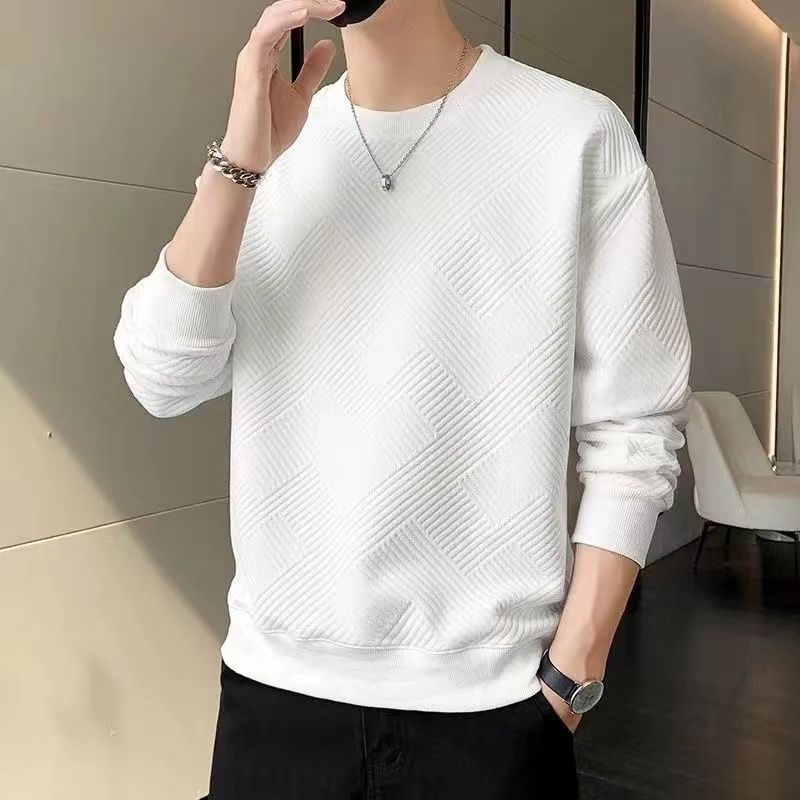Áo Nỉ Nam Dài Tay Cổ Tròn Thời Trang Hàn