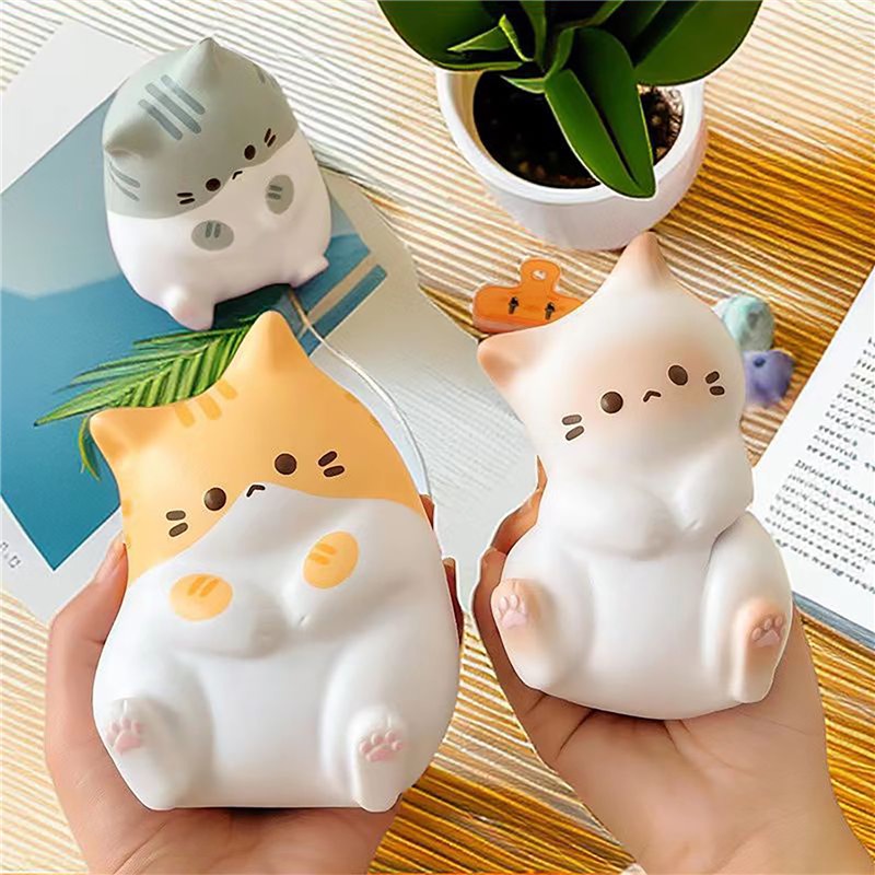 Mới Đồ Chơi Nắn Bóp Đàn Hồi Giảm stress Hình Chú Mèo