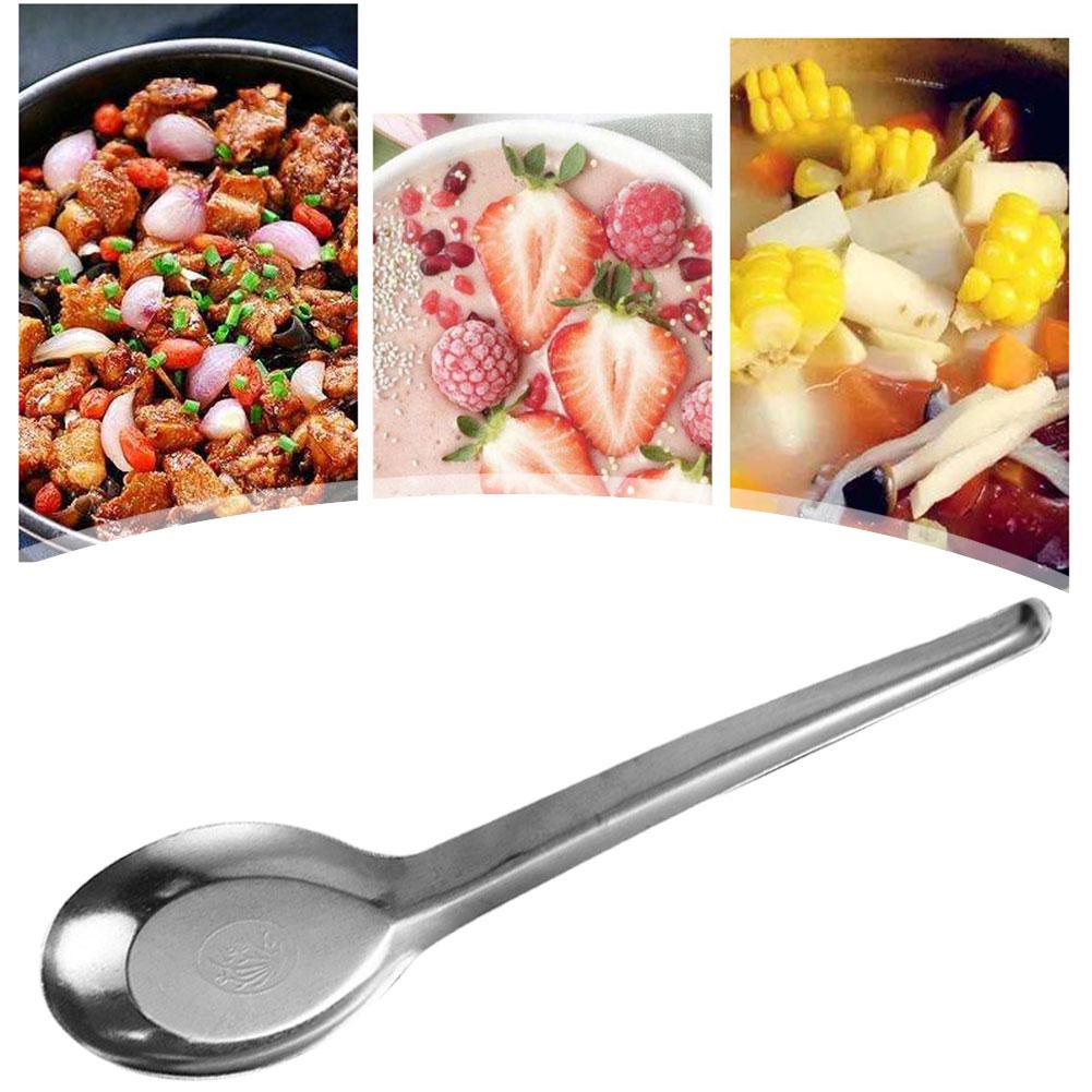 Thìa Thép Không Gỉ Màu Sắc Bạc l7z1