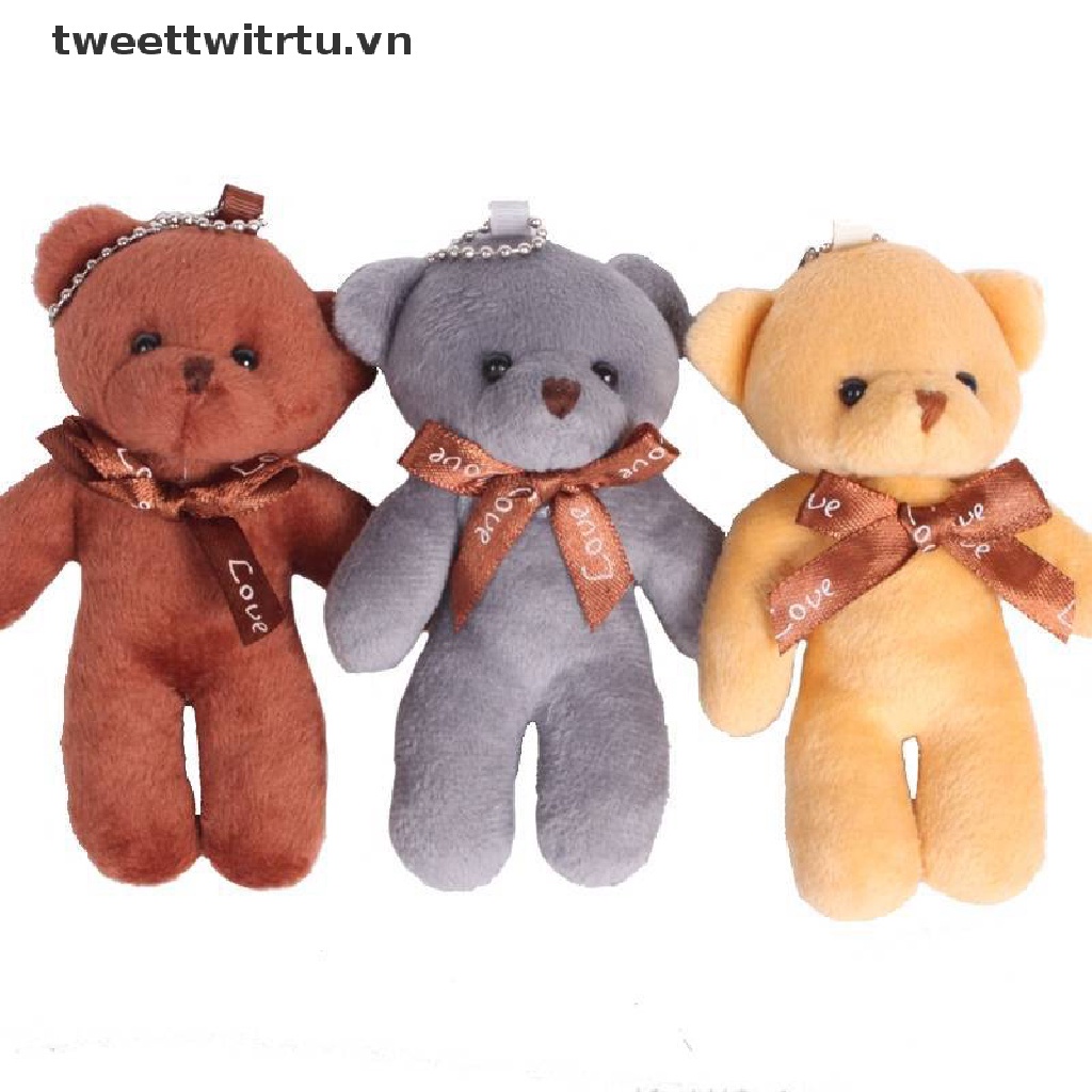Set 12 Gấu Bông Mini Mềm Mại Đáng Yêu