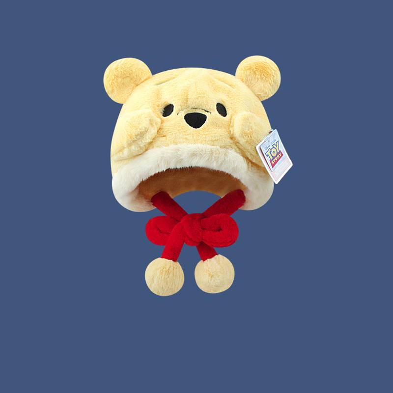 Disney Mũ Lông Xù Dày Dặn Ấm Áp Hình mickey minnie donald daisy Đáng Yêu