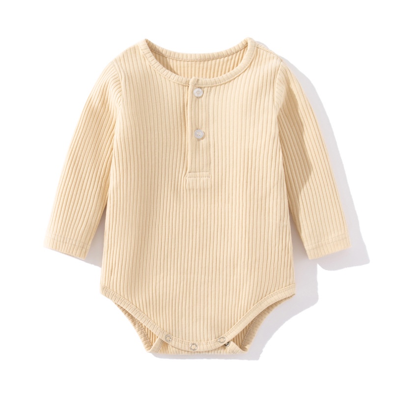 Bộ Áo Liền Quần Tay Dài Bằng Vải cotton Dễ Thương Thời Trang Mùa Thu 2023 Dành Cho Bé