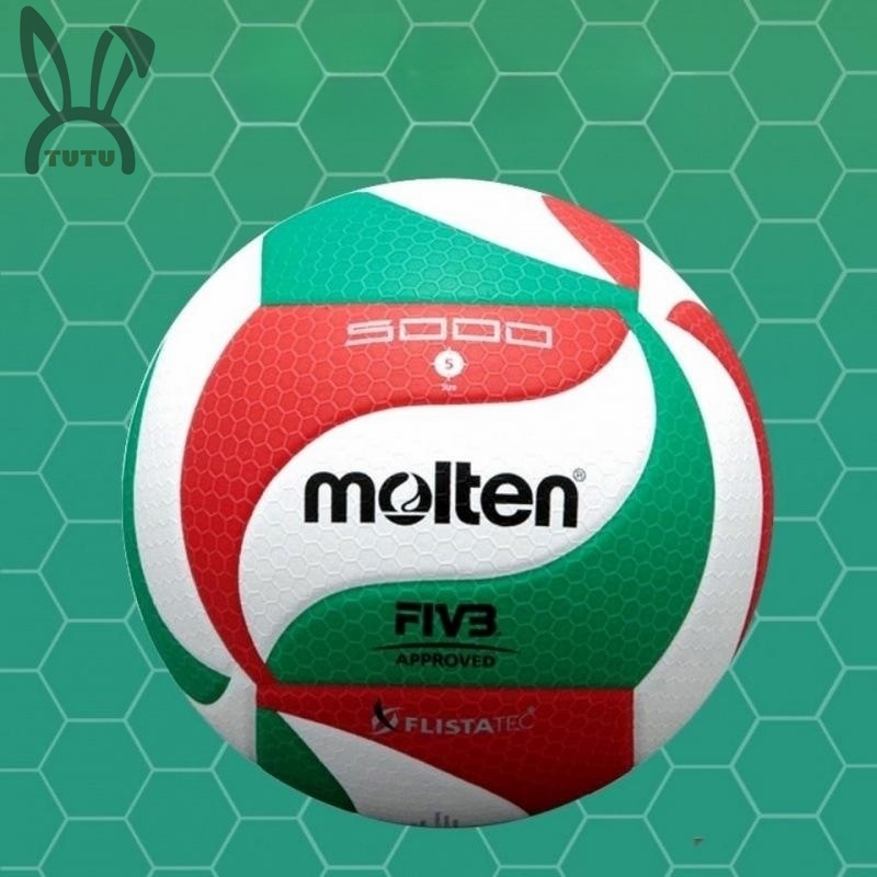 Bóng Chuyền Molten Bằng PU Mềm Size 5 VSM5000 Dể Chơi Ngoài Trời Và Trong Nhà
