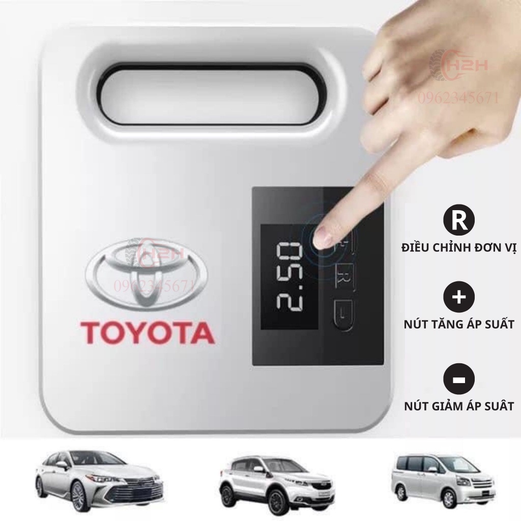 Bơm Lốp Toyota Thông Minh Cao Cấp - Bơm Tự Động Dừng, Nhanh Và Cực Bền