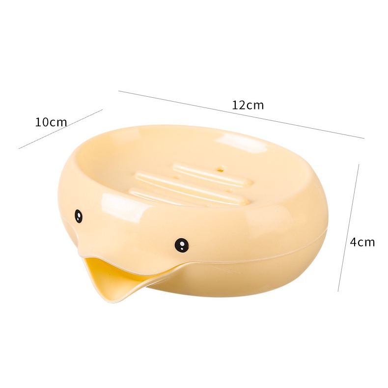 Dễ Thương Sáng Tạo Hình Vịt Hộp Xà Phòng Thoát Nước Phòng Tắm Xà Phòng Xà Phòng Hộp Món Ăn Bọt Biển Bảo Quản Khay