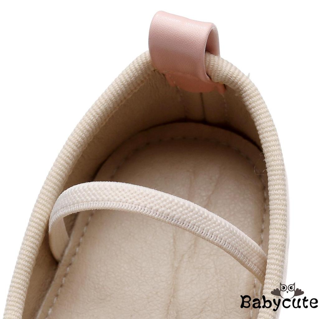 Giày Da pu Đế Phẳng Thắt Nơ Dành Cho Bé Gái Tập Đi Trong Tiệc Tùng Lễ Hội