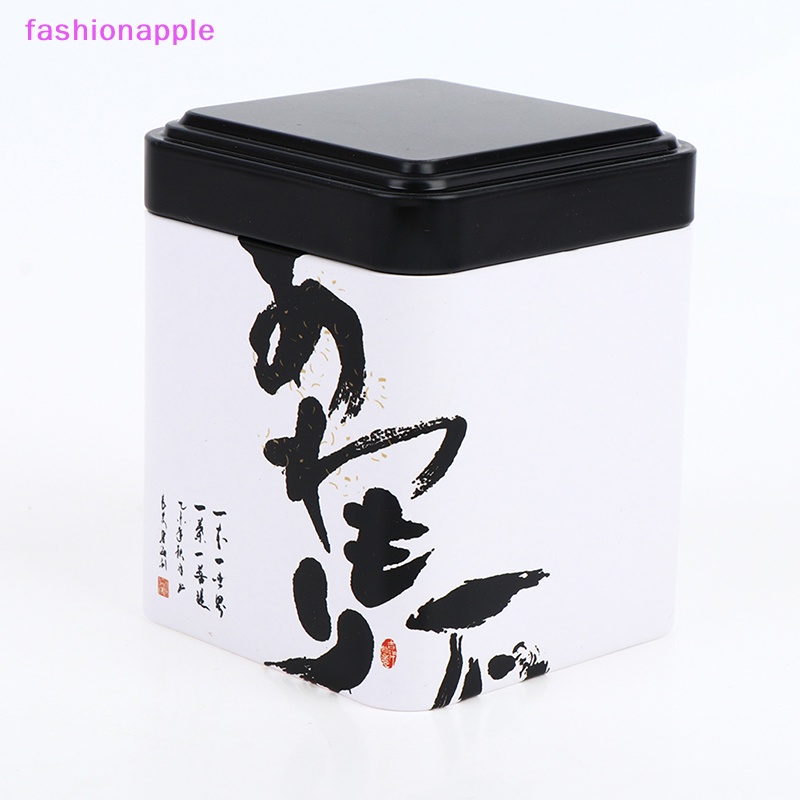 Hộp Thiếc Vuông Đựng Trà / Kẹo Thời Trang vintage