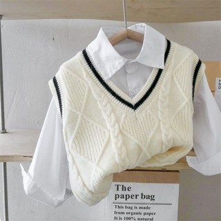 Phlis Áo Khoác cardigan Len Dệt Kim Không Tay Phong Cách Phương Tây Thời Trang Xuân Thu 2023 Dành Cho Bé Trai Và Bé Gái áo khoác bé gái áo gile len áo len cho bé áo khoác lông cho bé gile len cho bé áo gile cho bé gái áo khoác len cho bé