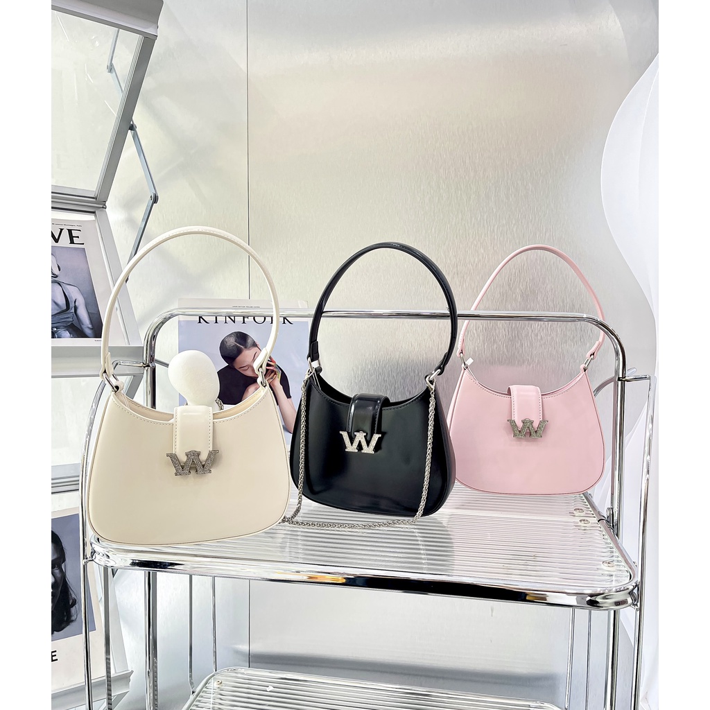 TÚI W ĐÍNH ĐÁ LỚN SIZE 21cm x 16cm - TX827261