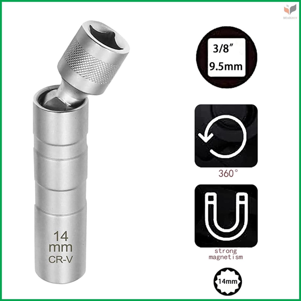 Efficient 14mm Thin Wall Spark Plug Socket - Streamline Your Spark Plug Maintenance with this Tool