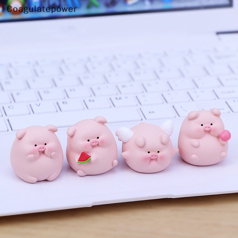 Mô Hình Chú Heo mini Dễ Thương Dùng Trang Trí Xe Hơi / Văn Phòng / Làm Quà Tặng Sinh Nhật