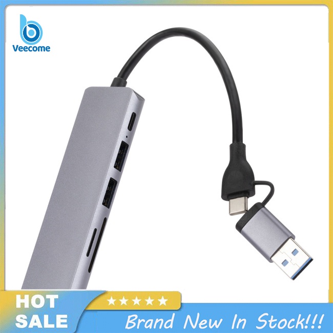 Veecome Đầu Đọc Thẻ Nhớ gr Usb 3.0 type c Siêu Mỏng Cho Điện Thoại / Máy Tính
