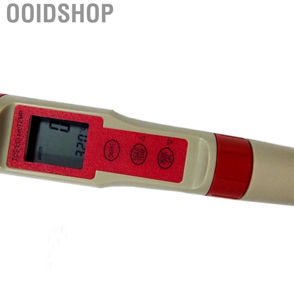 Ooidshop Water Quality Detector  Wear  Clear Display Eco Friendly Sturdy  PH TDS EC Temperature for Fish Tank