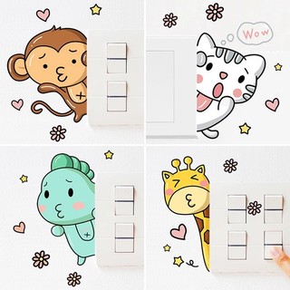 Decal dán ổ điện, sticker trang trí dễ thương