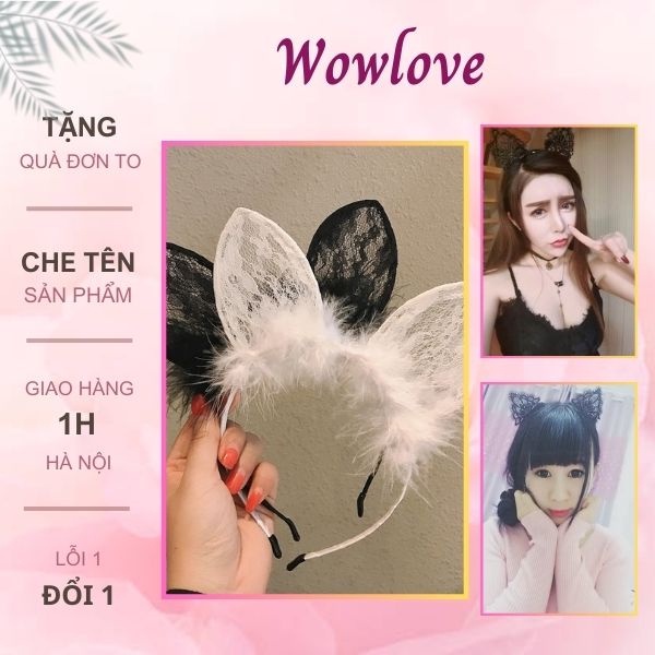 Bờm Tóc Cài Tóc Tai Mèo Sexy Phụ Kiện Cosplay