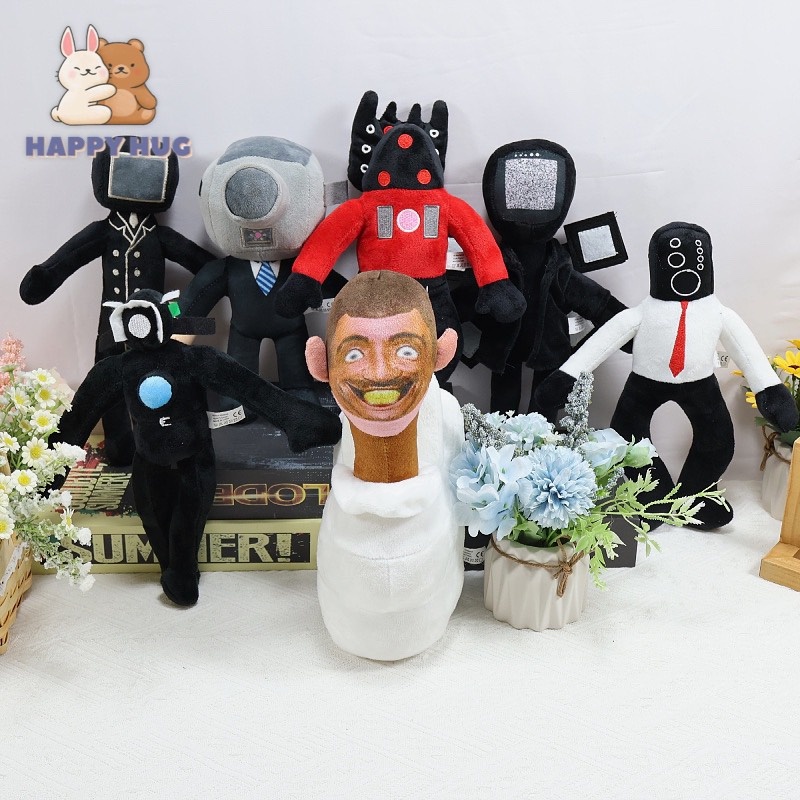 Gấu bông đồ chơi Skibidi Toilet Cameraman TV Man Titan Speakerman Siêu mới
